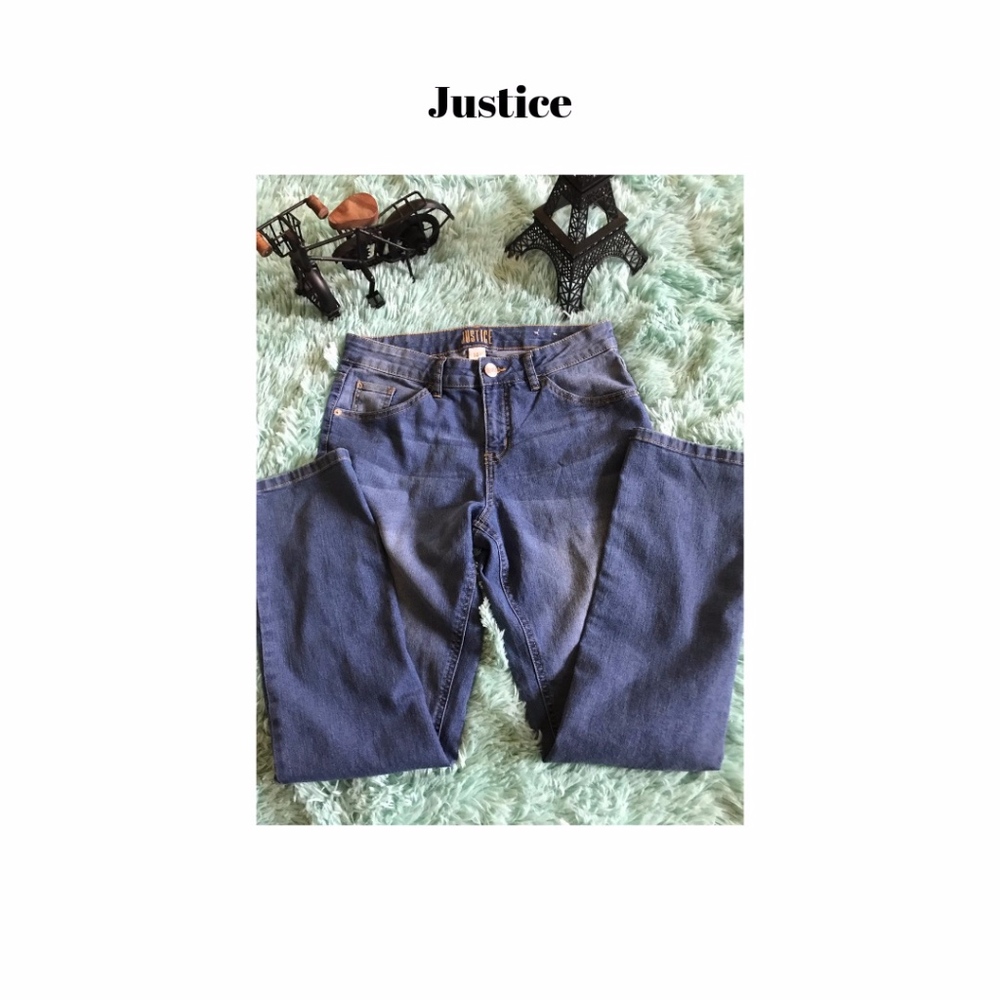 Justice Mid-rise Skinny Jeans in size (14 plus)
